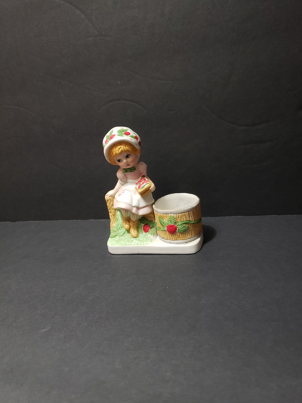Vintage 1980 JASCO *Strawberry Patches* Votive Candle Holder
